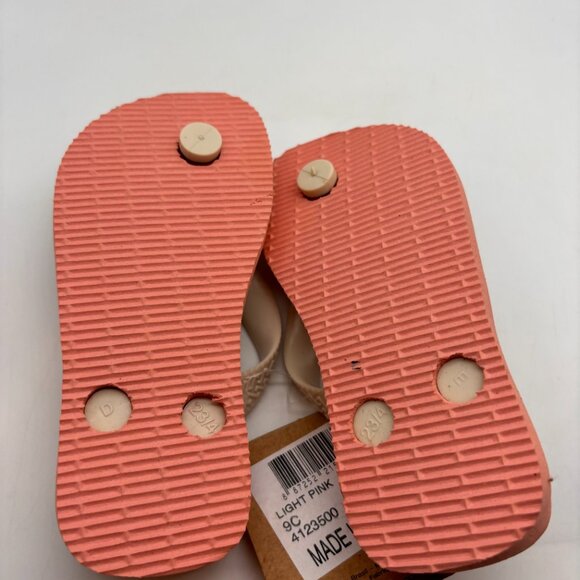 Havaianas Disney Retro Mickey & Minnie Print Toddler Flip Flops Pink Size 9C - Picture 12 of 13